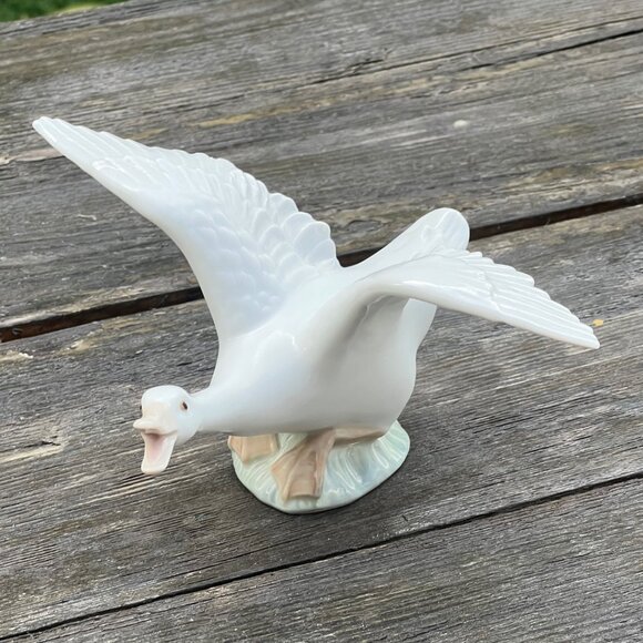 Lot 2 Lladro Duck Goose Geese Figurines Flying Taking Flight 1264 & 1265 Vintage - Picture 10 of 14